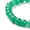 Dyed Natural Jade Beaded Stretch Bracelets BJEW-A117-B-34-3