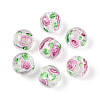 Handmade Foil Lampwork Beads Strands FOIL-T008-05B-2
