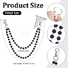 1Pc Polymer Clay Rhinestone Round Beaded Pants Chains AJEW-BM0001-29A-01-2