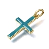 Brass Enamel Pendants KK-CBAEEA8-10A-G-2