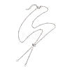 304 Stainless Steel Satellite Chain Slider Necklace Making AJEW-JB01555-01-1