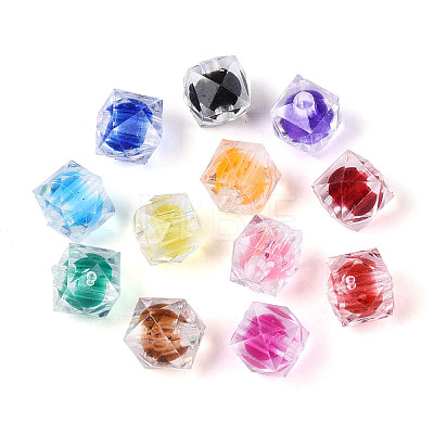 Transparent Acrylic Beads OACR-Q197-03-1