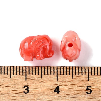 Synthetic Shell Dyed Beads SHEL-C007-02-1
