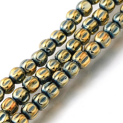 Electroplated Synthetic Non-magnetic Hematite Beads Strands G-C154-A01-01I-1