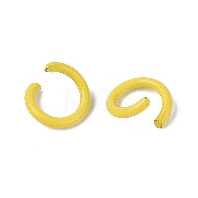Spray Painted Iron Open Jump Rings IFIN-T017-04B-25-1