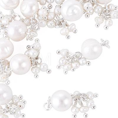 12Pcs Potato Natural Cultured Freshwater Pearl Pendants PALLOY-TA00385-1