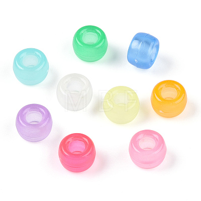 Transparent Luminous Acrylic Beads OACR-N137-33-1