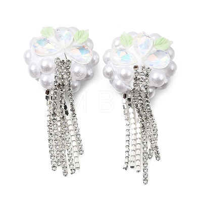 Handmade Polymer Clay Rhinestone Beads CLAY-Z006-02A-1