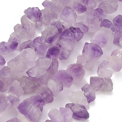 Raw Rough Natural Druzy Amethyst Beads Strands GG-CBAC61B-A01-02-1