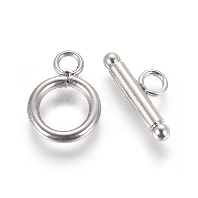 Non-Tarnish 304 Stainless Steel Toggle Clasps LS-STAS-G204-01A-P-1