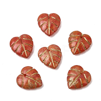 Painted Glass Beads Strands GLAA-Z021-07D-1