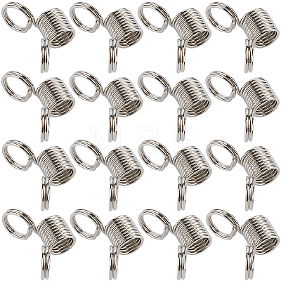 60Pcs Stainless Steel Spring Bead Clamps for Beading Jewelry Making FIND-SC0009-64-1