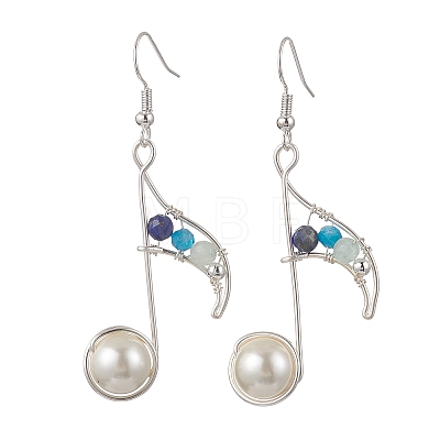 Brass Dangle Earrings EJEW-TA00804-1