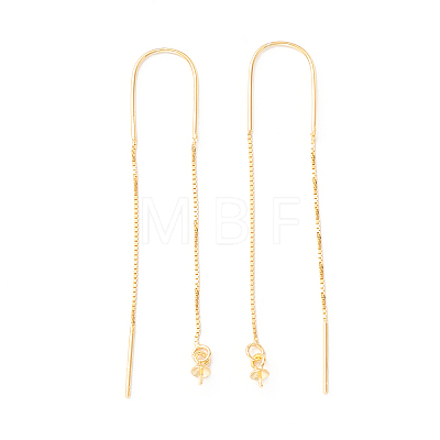 925 Sterling Silver Ear Thread with Peg Bails STER-P047-12G-1