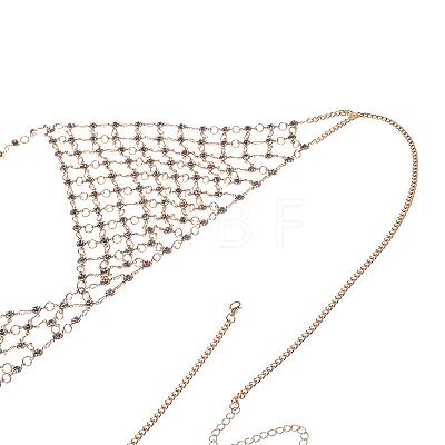 Alloy Crystal Rhinestone Sexy Bra Body Chain WG4C2C6-01-1