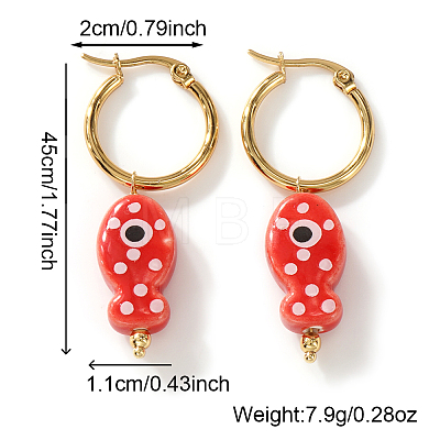 304 Stainless Steel Hoop Earrings for Women AM9100-4-1