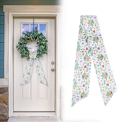1Pc Flower Printed Polyester Wrap Lady Belts AJEW-CP0009-89A-1