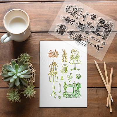 Custom PVC Plastic Clear Stamps DIY-WH0448-0601-1