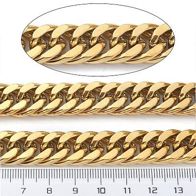 Ion Plating(IP) 304 Stainless Steel Cuban Link Chains CHS-E030-04B-G-1