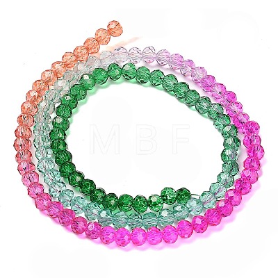 Transparent Painted Glass Beads Strands DGLA-A034-T3mm-A03-1