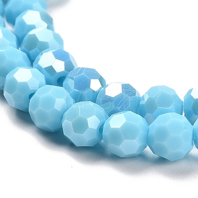 Opaque Glass Beads Stands EGLA-A035-P6mm-B08-1