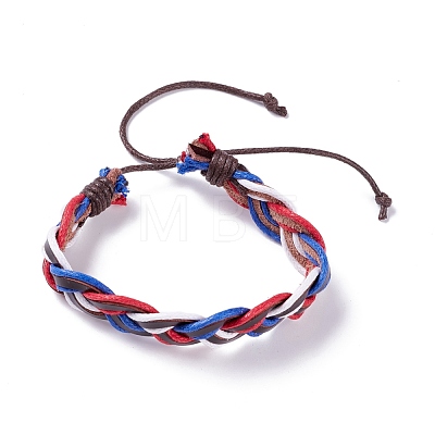 Leather Cord Bracelets Set for Men Women BJEW-C005-02B-1