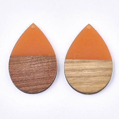 Resin & Walnut Wood Pendants RESI-T023-02A-1