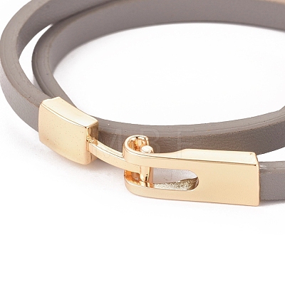 Imitation Leather Wrap Bracelets BJEW-G620-C03-1
