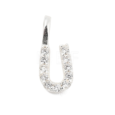 925 Sterling Silver with Cubic Zirconia Charms STER-Q004-01U-S-1