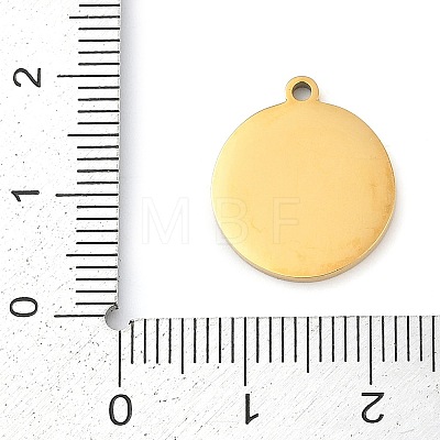 304 Stainless Steel Pendants STAS-F315-09G-04-1