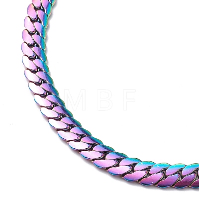304 Stainless Steel Cuban Link Chain Necklace for Men Women NJEW-E093-01MC-03-1