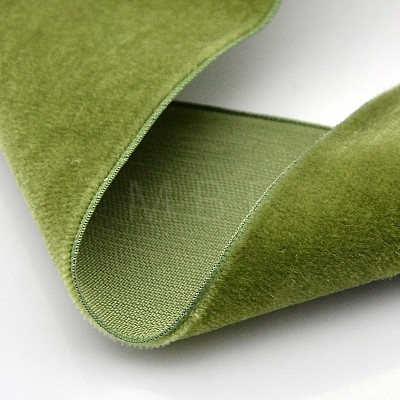 Polyester Velvet Ribbon for Gift Packing and Festival Decoration SRIB-M001-10mm-570-1