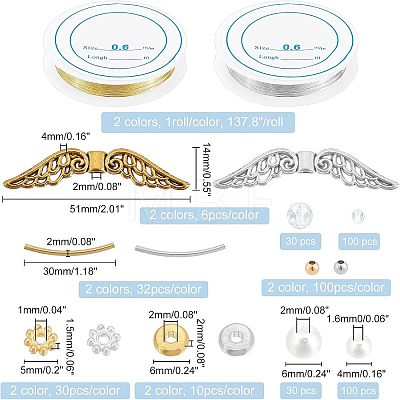 CHGCRAFT DIY Beads Bangle Making Kit DIY-CA0003-11-1