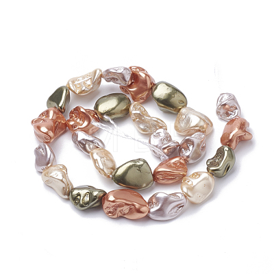 Shell Pearl Beads Strands X-PEAR-Q008-12A-1