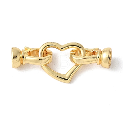 Brass Fold Over Clasps KK-M320-19G-1