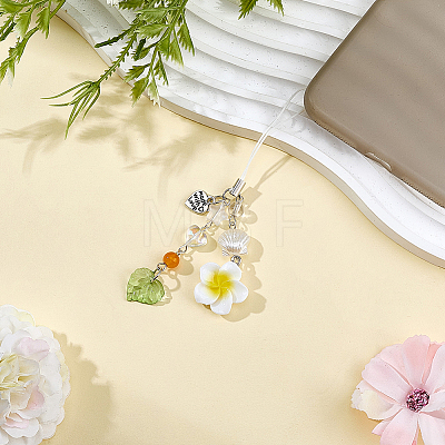 1Pc Alloy Polyester Mobile Straps AJEW-BM0001-22A-1