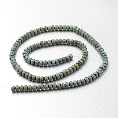 Electroplate Non-magnetic Synthetic Hematite Bead Strands G-F300-48B-F07-1