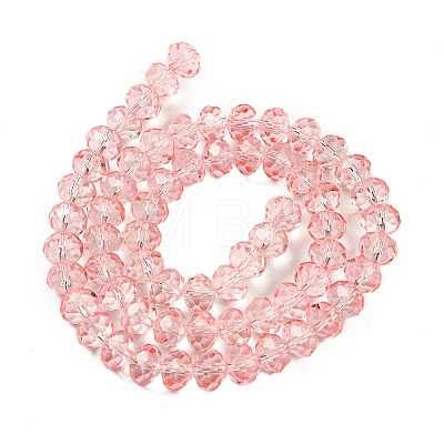 Transparent Baking Paint Glass Beads Strands DGLA-A034-T8mm-D10-1