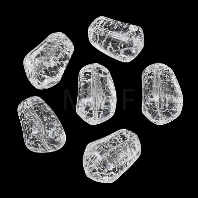 Transparent Crackle Acylic Beads AC-CBA7340-02-1
