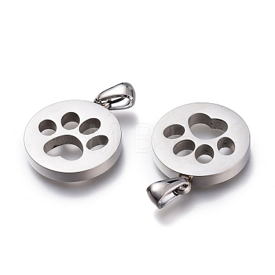 Non-Tarnish 304 Stainless Steel Pet Pendants STAS-Z006-15P-1