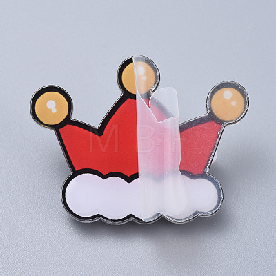 Acrylic Safety Brooches JEWB-D006-A09-1