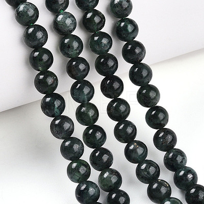 Natural Green Kyanite Beads Strands G-T140-6mm-07-1