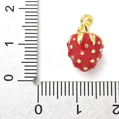 Brass Enamel Pendants KK-S511-01B-G-1