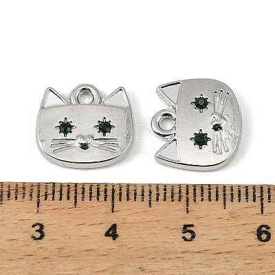 Alloy Micro Pave Sea Green Cubic Zirconia Pendants FIND-H024-15P-1