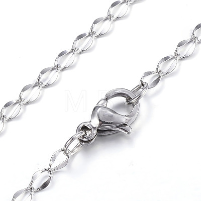 304 Stainless Steel Necklaces X-NJEW-E080-15P-1