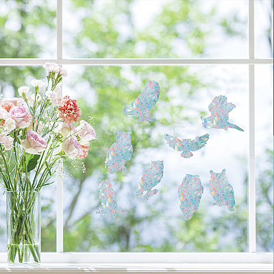 Waterproof PVC Colored Laser Stained Window Film Adhesive Stickers DIY-WH0256-019-1