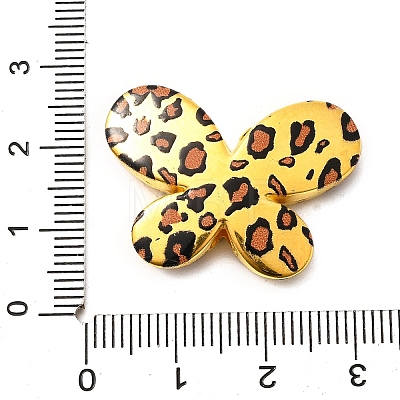 Electroplate & Spay Painted Acrylic Beads OACR-S043-05B-02-1