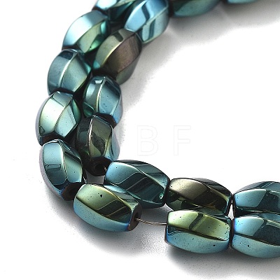 Electroplated Synthetic Magnetic Hematite Beads Strands G-P545-G01-02H-1