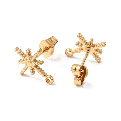 304 Stainless Steel Stud Earrings STAS-K291-13C-G-1