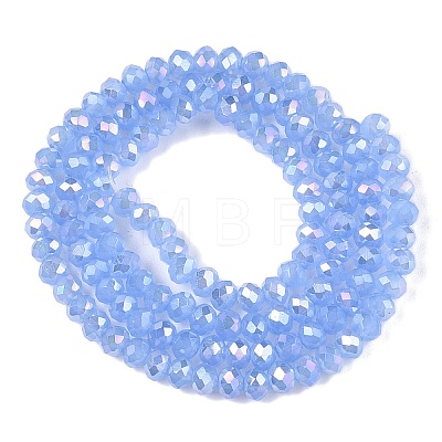 Electroplate Glass Beads Strands EGLA-A044-J3mm-B03-1